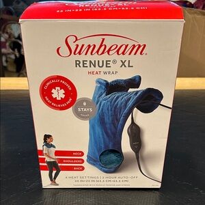 Sunbeam Renue XL Heat Wrap in Rich Blue